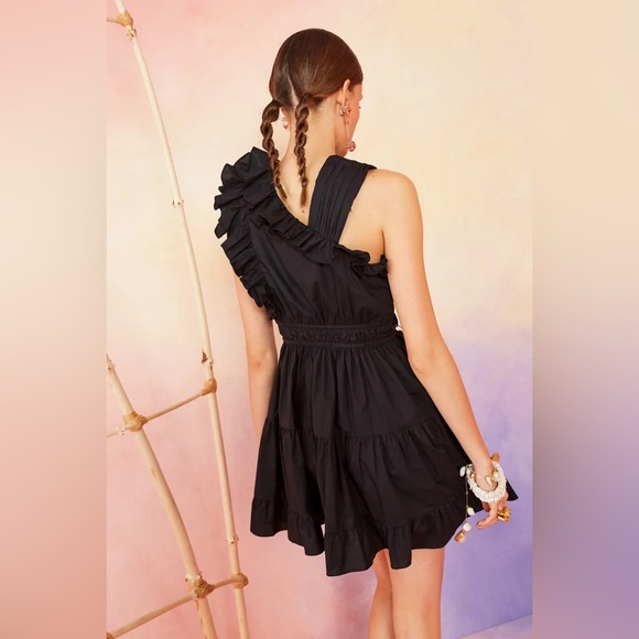 Ulla Johnson Iliana Mini Dress in Noir Size 2 - Picture 3 of 7